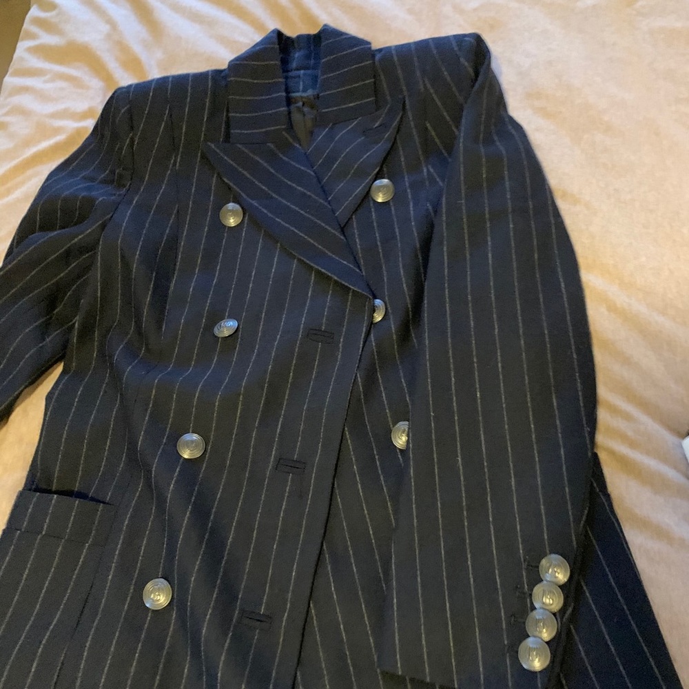 Balmain Style Wool Trench Coat